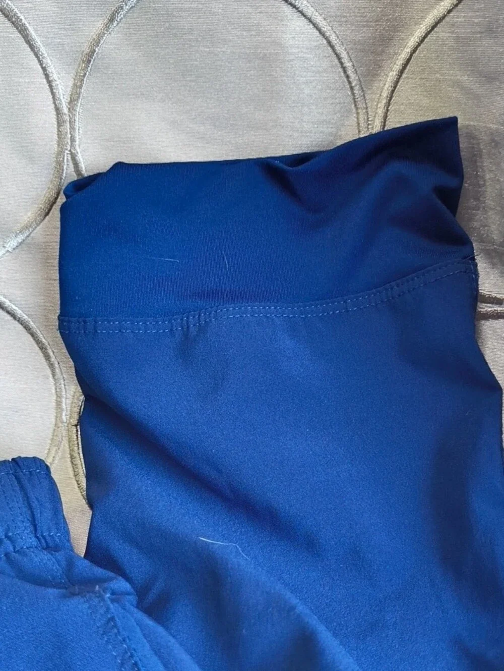 Nike Royal Blue Kids Athletic Shorts with White Swoosh AE